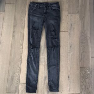 Black American Eagle Ripped Jeans